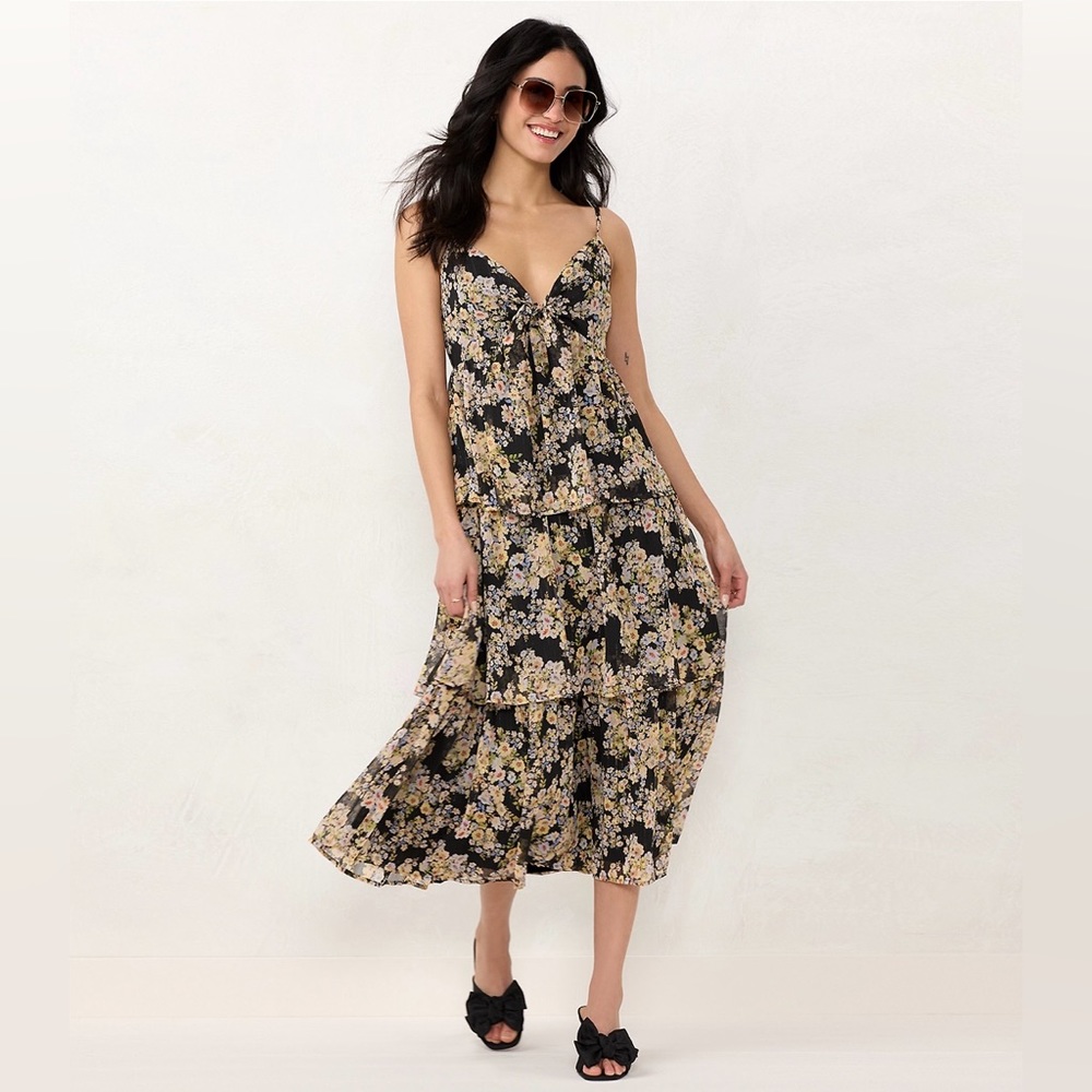 NWT LC Lauren Conrad Front Knot Dress Size Small - Picture 1 of 6